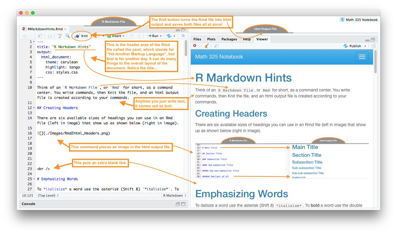 R Markdown Hints